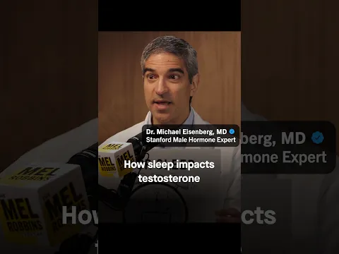 How sleep impacts testosterone | Mel Robbins #shorts