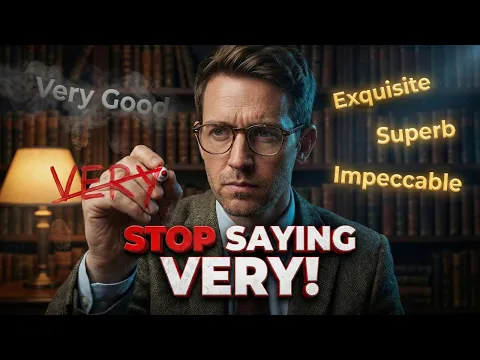 A1: урок лексики — Stop Saying "Very"! 60 Better Words to Improve Your Английский Лексика | English with Edward