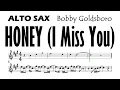 Download Lagu Honey (I Miss You )Alto Sax Sheet Music Backing Track Play Along Partitura