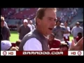 Nick Saban Throws Hat