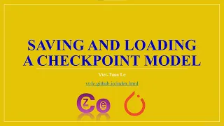Saving and Loading a CheckPoint Model