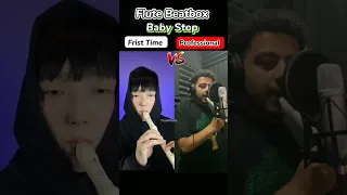Flute Beatbox Baby Stop Frist Time VS Professional Viral Trending Shorts Flute 
