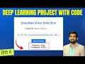 Deepfake Detection Voice Deep Learning Project With Code