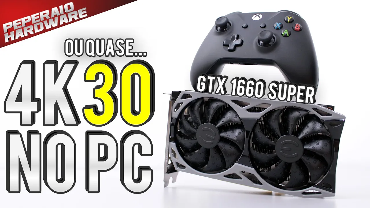 GTX 1660 Super rodando em 4K (ou próximo) em 30 FPS com FOCO em Gráficos + Joystick
