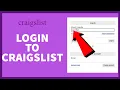 How To Craigslist Login 2022 www craigslist org Account Login Craigslist org Sign In