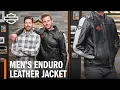 Harley-Davidson Men s Enduro Leather Motorcycle Jacket Overview