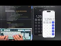 ASMR Programming Android - Coding Calculator App UI In Android Studio