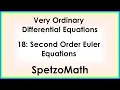 18 - Second Order Euler Equations