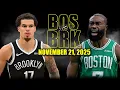 Boston Celtics vs Brooklyn Nets Full Game Highlights - November 21 2025 NBA Season