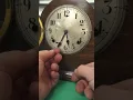 Setting the time on a mantle clock