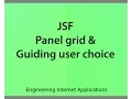 v37 Panel grid and guiding user choice in JSF
