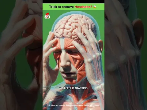 Secret trick to Remove headache 😱 #trending