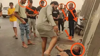 الرادود جبار الحريشاوي وجد شخص مغمى عليه في الشارع بحادث ويقول انا اتحمل المسؤوليه  الرادود جبار الحريشاوي وجد شخص مغمى عليه في الشارع بحادث ويقول انا اتحمل المسؤوليه
