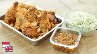 Gurih, Wangi & Juicy! Resep AYAM GORENG BAWANG PUTIH & NASI DAUN JERUK [Tips Untuk Ide Jualan]