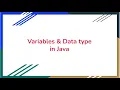Datatypes in Java Part 3 in tamil