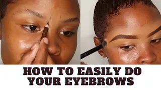 how to easily do your eyebrows