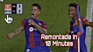 المباراة التي دمر فيها برشلونة امام سيلتافيغو بريمونتادا تاريخية في الوقت القاتل وجنون حسن العيدروس 