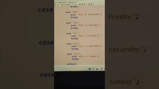 Switch case in PHP