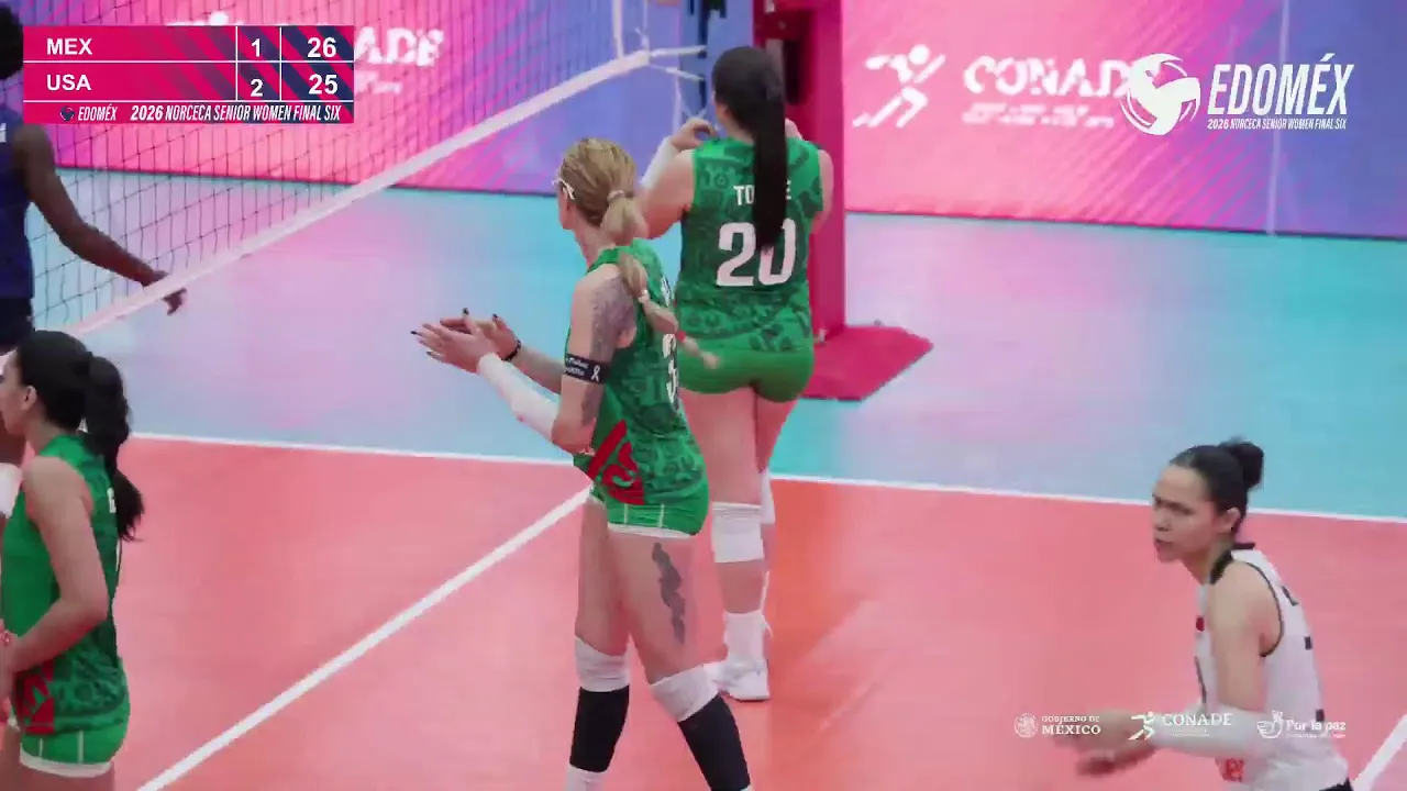 México 🆚 Estados Unidos | 2026 NORCECA Senior Women Final Six Zinacantepec, Estado de México EN VIVO