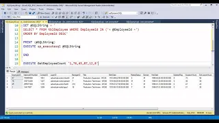 Microsoft SQL Server Development Part 7 Dynamic SQL 2 in SQL Server