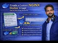 Create Custom NGINX Docker Image Using Dockerfile Copy HTML Install VIM Hands-on Lab Hindi