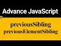 previousSibling and previousElementSibling in JavaScript Hindi