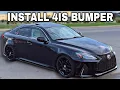 How To Install Lexus 4IS Front Bumper The Proper Way At Home Lexus 2IS To 4IS Conversion