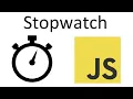 Create A Simple Stopwatch using JavaScript JS Stopwatch Tutorial