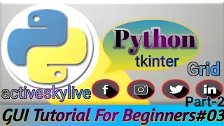 Python Tkinter GUI Tutorial in Hindi Grid Method python