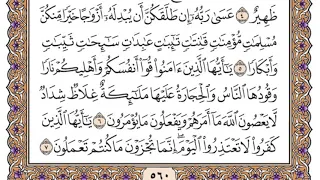 سورة التحريم مكتوبة   سعود الشريم دندنها