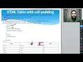 Lecture 8 B HTML Table with cell padding HTML Table width HTML Table with colspan