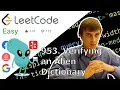 LeetCode Verifying an Alien Dictionary Solution Explained - Java