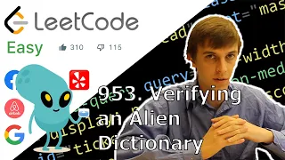 LeetCode Verifying an Alien Dictionary Solution Explained - Java