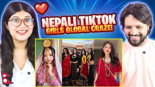 the global craze of nepali tiktok girls indian reaction