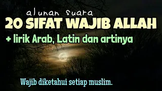 20 sifat wajib allah lirik arab latin dan artinya dilantunkan oleh ali sadikin trenyuh 