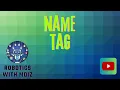 Name Tag using a MICROBIT