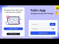 TodoApp Using HTML CSS JavaScript Firebase