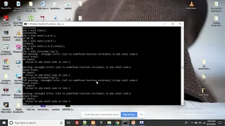 Run PHP script using interactive shell