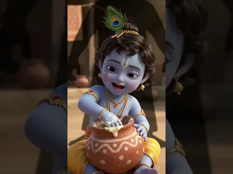 😊 कान्हा और कौआ की लीला #कान्हा #श्रीकृष्ण #कृष्णलीला #कान्हाजी #राधेकृष्ण #कृष्णभक्ति
