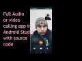 how to create or calling app android studio using sinch sdk