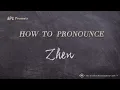 Download Lagu How to Pronounce Zhen (Real Life Examples!)