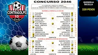 progol 2046 an lisis y estad sticas en un solo v deo