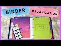 BINDER Setup Hacks HOW TO STAY ORGANIZED AT SCHOOL