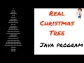 Java program Real Christmas tree daily learning practice coding progress skills YT 18 Easy Learning