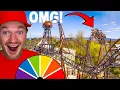 MYSTERY WHEEL Decides Which THEME PARK I Visit - Day 1