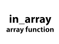 in - array array function in php