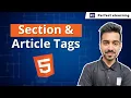 Master Section and Article Tags in HTML FULL HTML Course Perfect eLearning