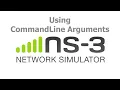ns3 Network Simulator - Using CommandLine tool with arguments