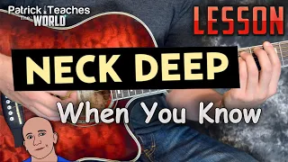 Download Neck Deep-When You Know-Guitar Lesson-How to Play-Chords-Tabs MP3