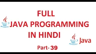 Learn Java in Hindi 39 - Generics